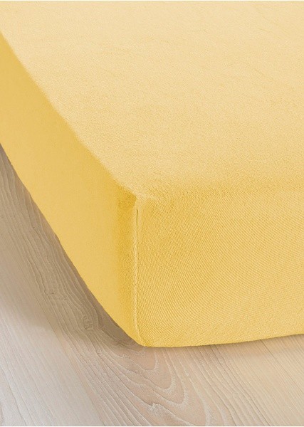 Jersey prostěradlo 90x200 žlutá: Česká výroba (foto 1)