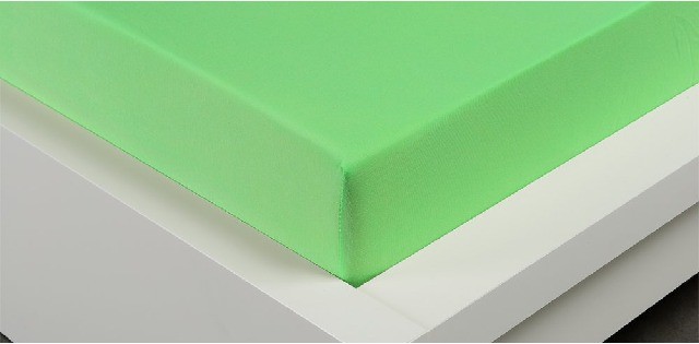 Jersey prostěradlo 90x200 zelené: Česká výroba (foto 1)