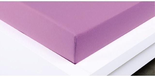 Jersey prostěradlo 160x200 fialové: Česká výroba (foto 1)