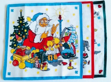 Dětský látkový kapesník Vánoce: 6 ks