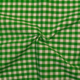 Bavlněná látka Kanafas zelený: 1x1 cm